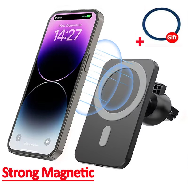 Magnetic Phone Holder For Car Vent - Caricabatterie Magnetico Wireless per Auto per