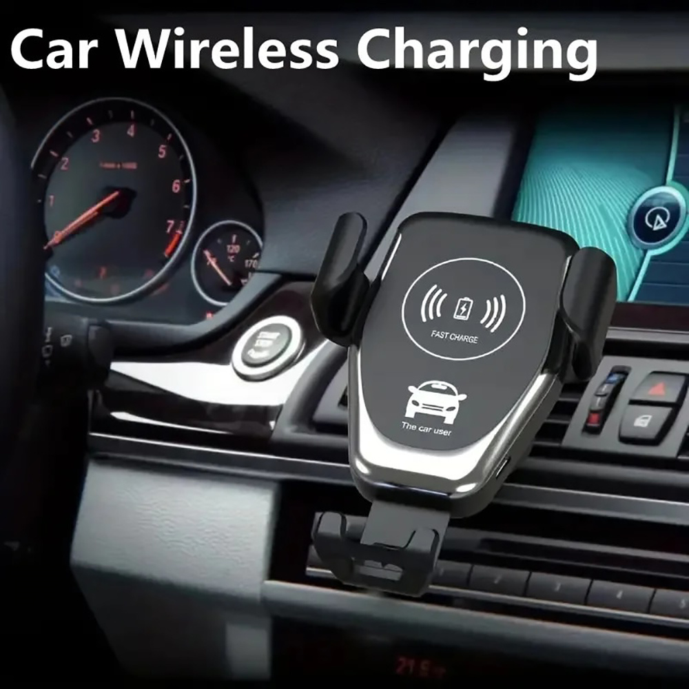 Wireless Car Charger Mount Fast Charging - Caricatore wireless 2 in 1 da