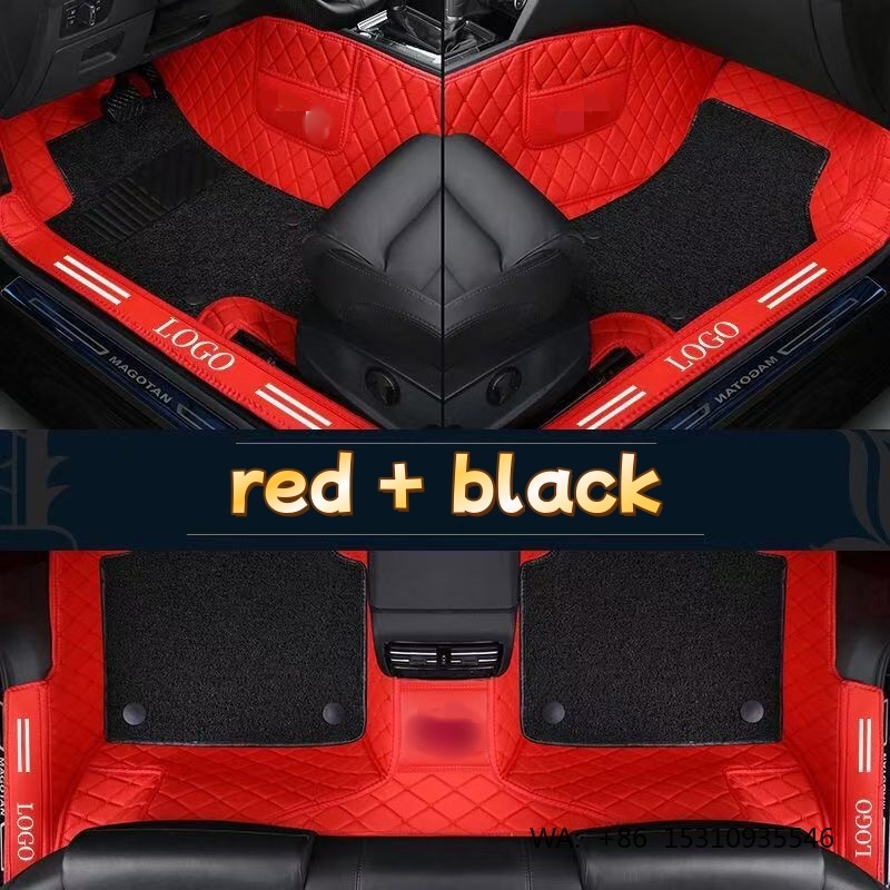 Car Floor Mats Universal Waterproof Leather - Tappetini Auto in Pelle PVC di