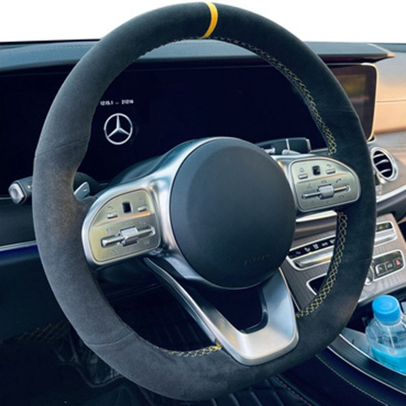Car Steering Wheel Cover Anti Slip Breathable - Coprivolante per auto con treccia in