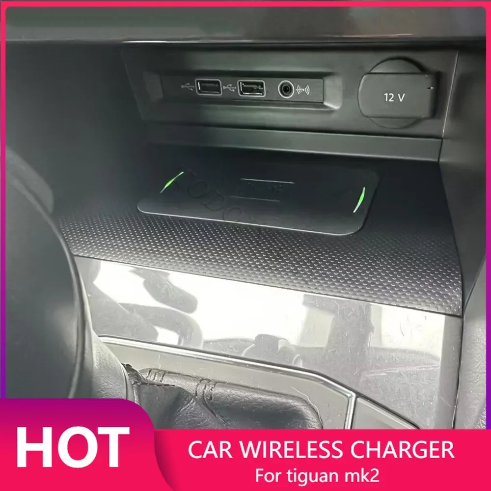 Wireless Car Charger Mount Fast Charging - Caricatore Wireless per Auto Volkswagen Tiguan