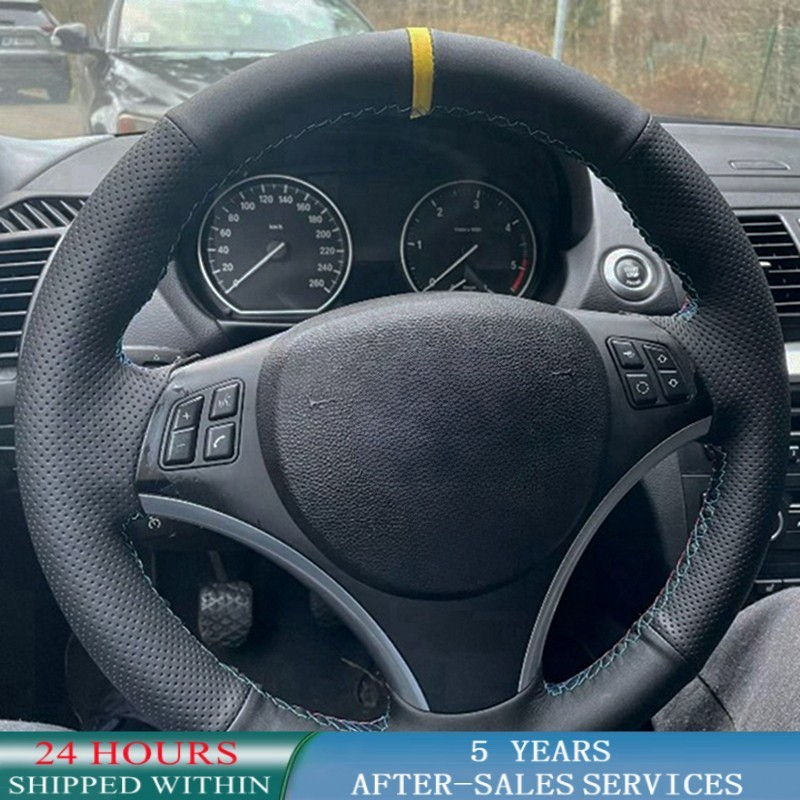 Car Steering Wheel Cover Anti Slip Breathable - Coprivolante per auto personalizzato in pelle