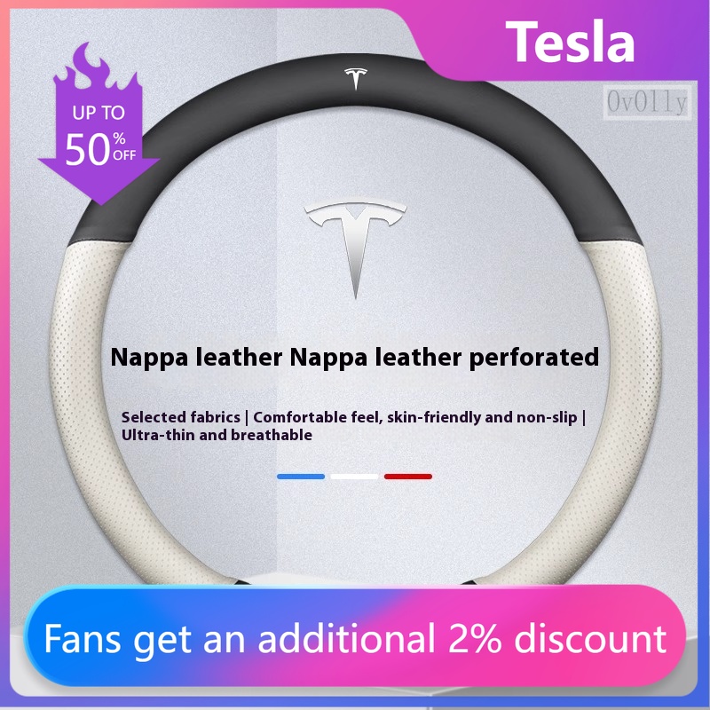 Car Steering Wheel Cover Anti Slip Breathable - Coprivolante per auto in pelle scamosciata