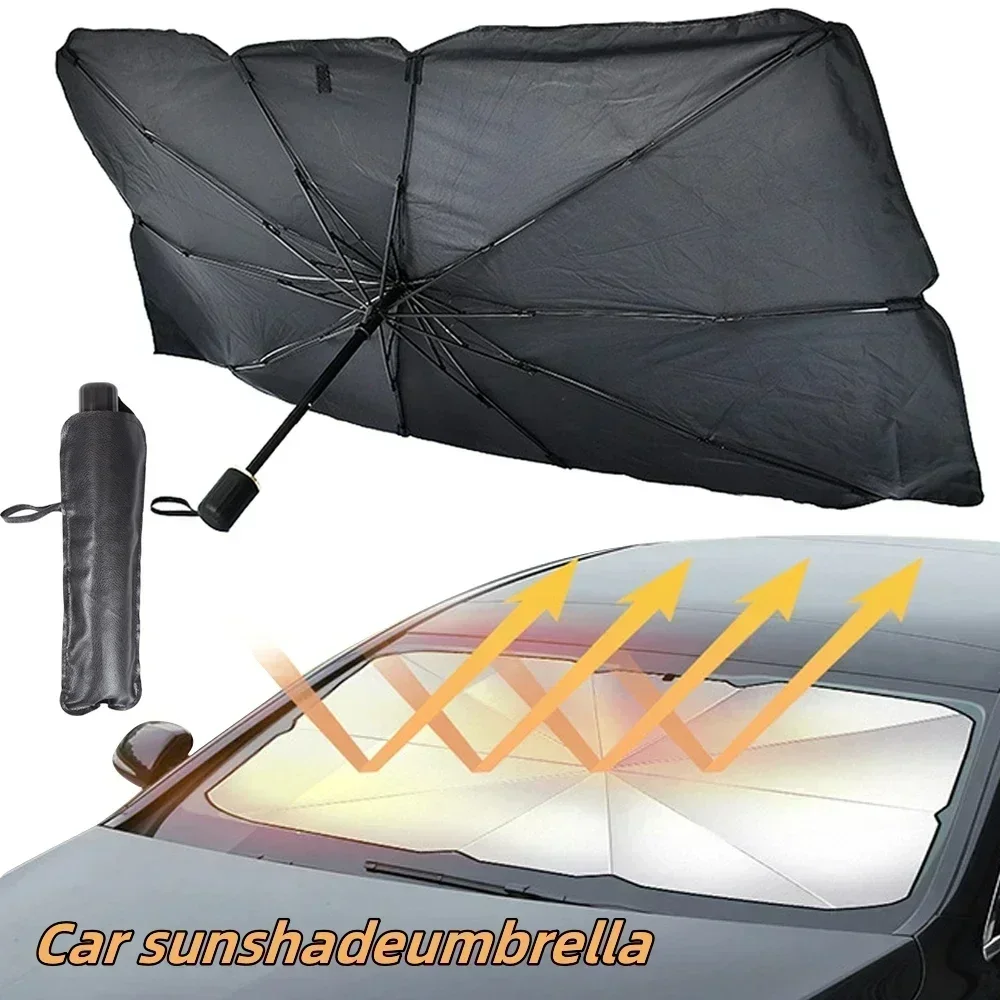 Car Sunshade Windshield Umbrella Foldable - Parasole Pieghevole per Parabrezza Auto, Copertura