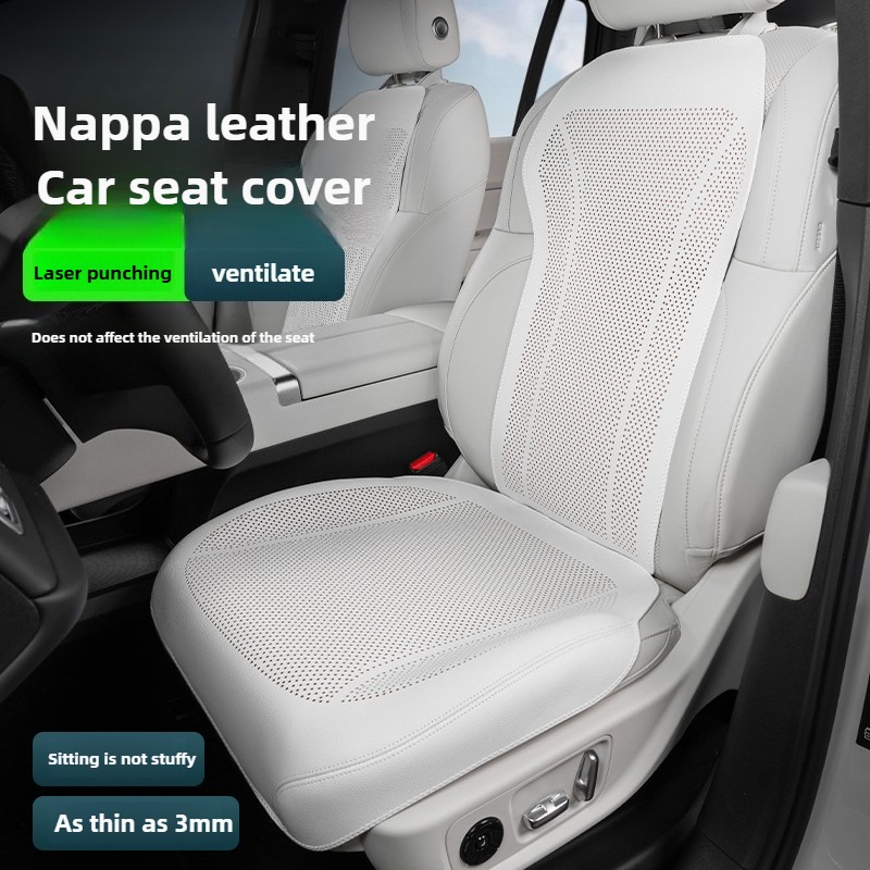 Leather Car Seat Covers Full Set Universal - Coprisedili Auto in Pelle Nappa Traspirante
