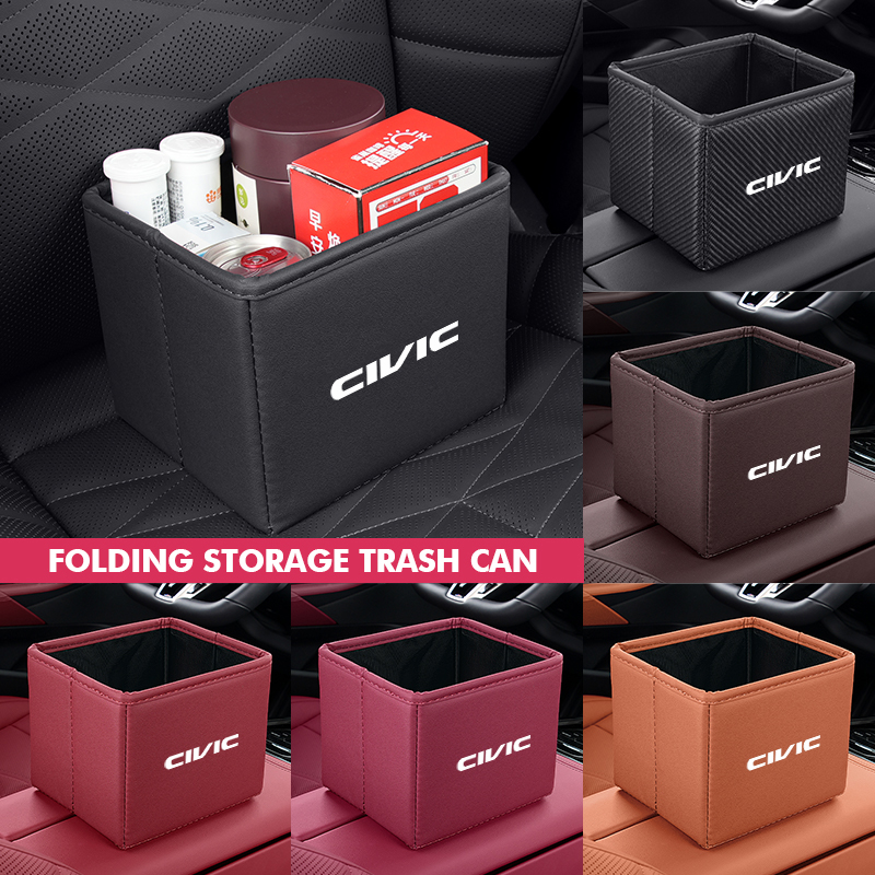 Waterproof Car Trash Can With Lid - Cestino per auto pieghevole, borsa organizer