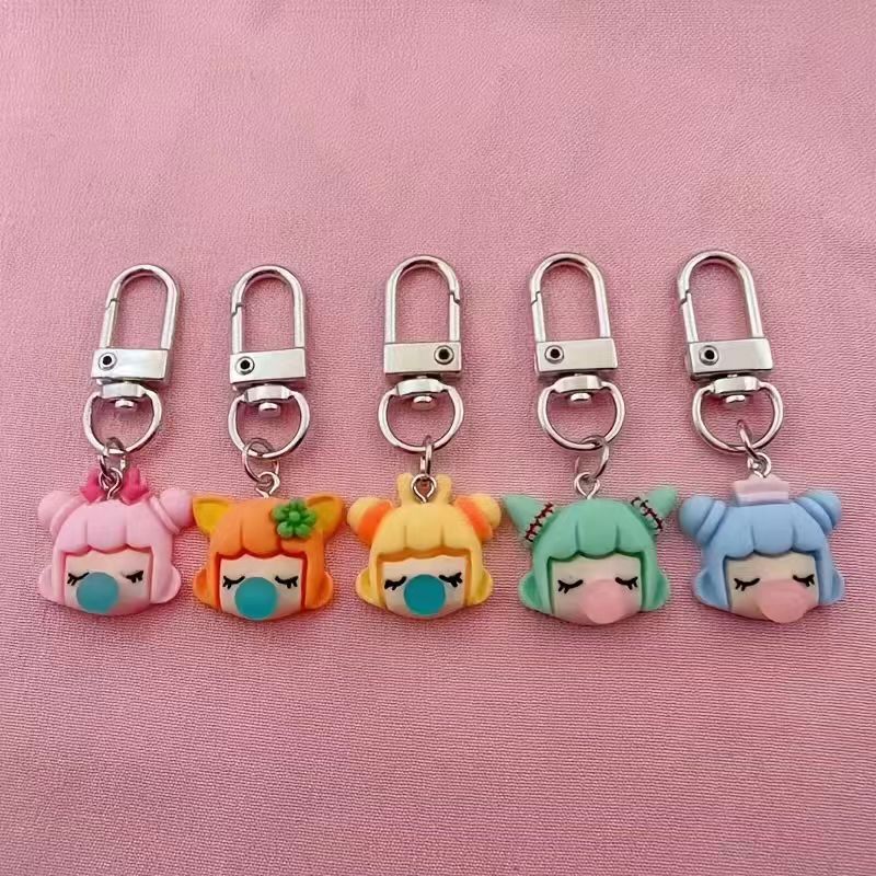 Car Accessories - Portachiavi da ragazza in resina, 5