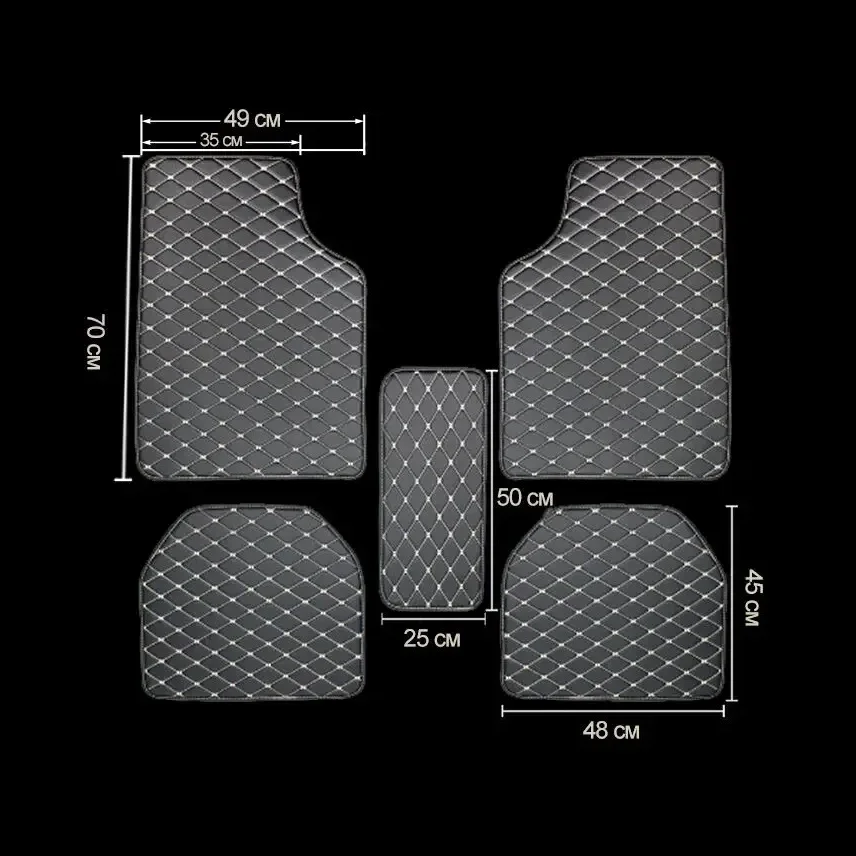 Tappetini per auto 5 pezzi in  - Car Floor Mats Universal Waterproof Leather recensione e prezzo