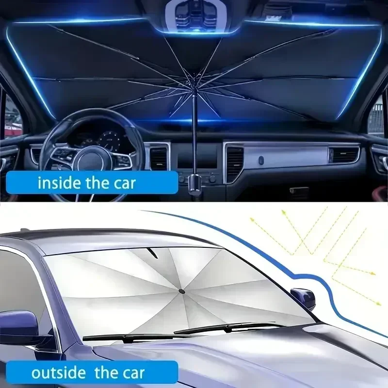 Parasole per Auto, Ombrello Pi - Car Sunshade Windshield Umbrella Foldable recensione e prezzo