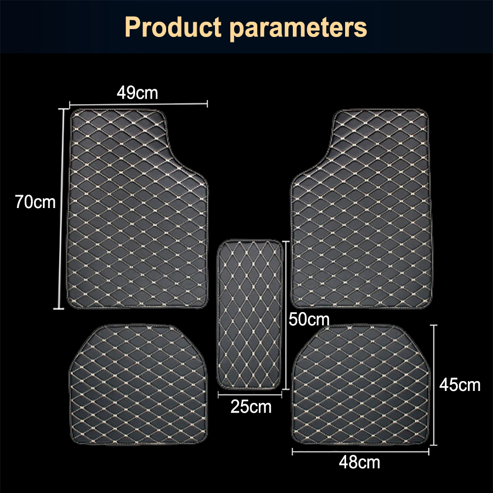 Set di 5 Tappetini Universali  - Car Floor Mats Universal Waterproof Leather recensione e prezzo