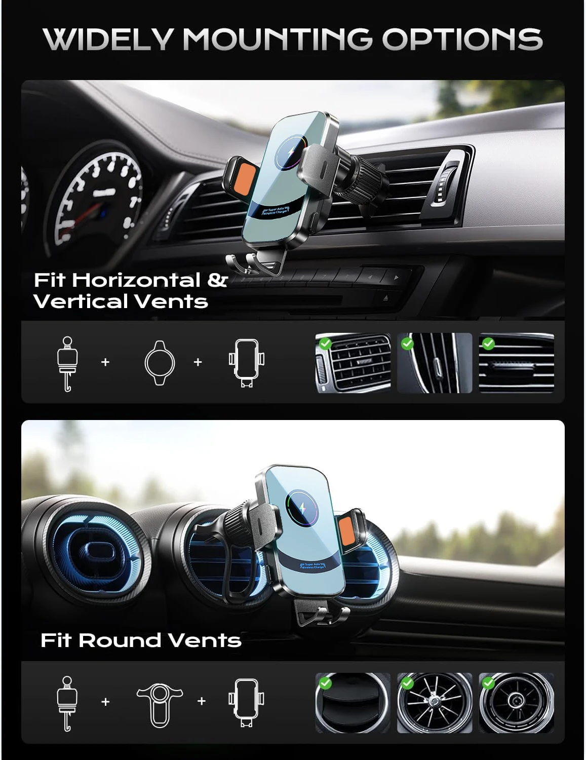 UYUXIO Caricabatteria per auto - Magnetic Phone Holder For Car Vent recensione e prezzo