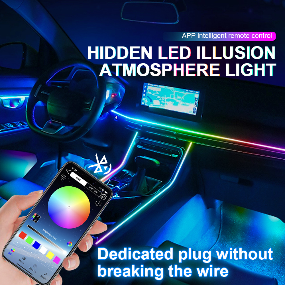 6/10/14/18 in 1 Luce ambiental - Led Ambient Interior Car Lights App Control recensione e prezzo