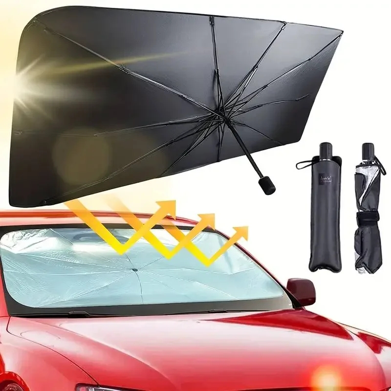 Parasole Pieghevole per Parabr - Car Sunshade Windshield Umbrella Foldable recensione e prezzo