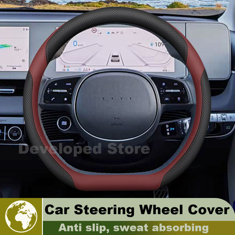 Coprivolante in Pelle per Hyun - Car Steering Wheel Cover Anti Slip Breathable recensione e prezzo