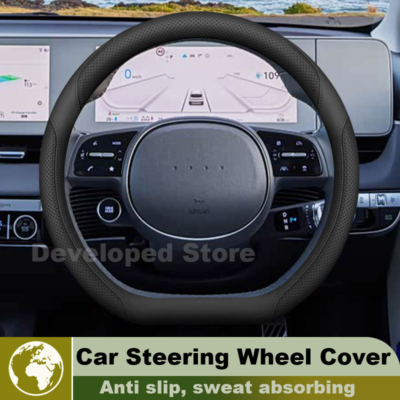 Coprivolante in Pelle per Hyun - Car Steering Wheel Cover Anti Slip Breathable recensione e prezzo