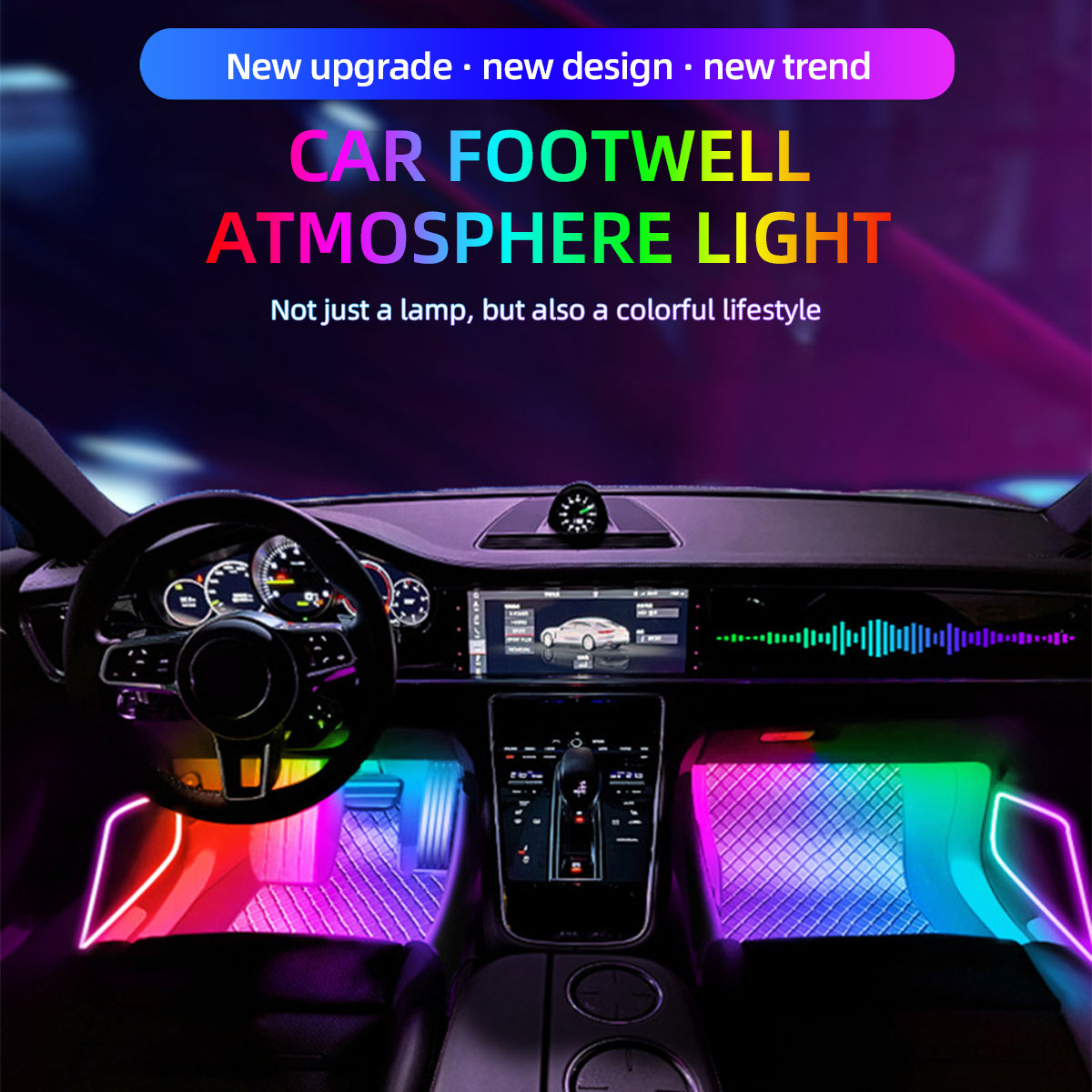 Lampada Decorativa RGB 2/4in1  - Led Ambient Interior Car Lights App Control recensione e prezzo