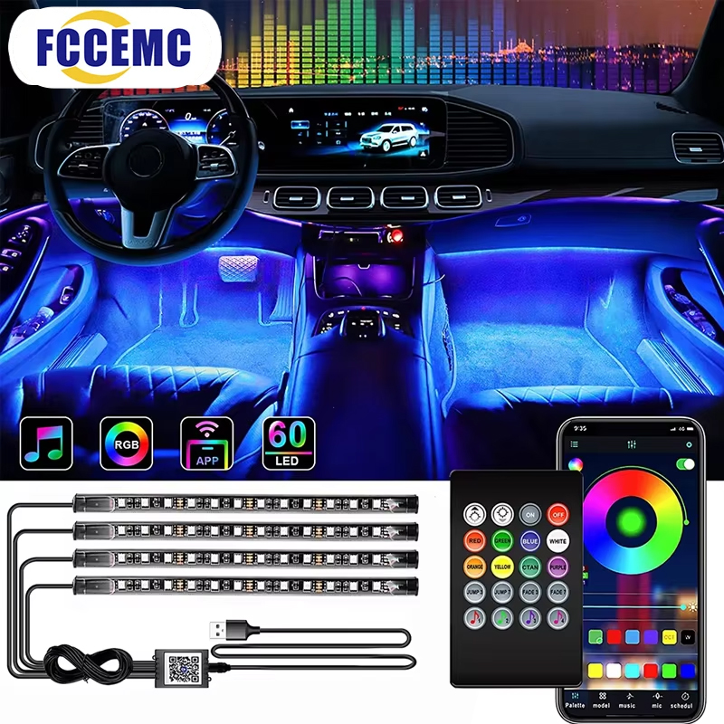 Retroilluminazione RGB App rem - Led Ambient Interior Car Lights App Control recensione e prezzo