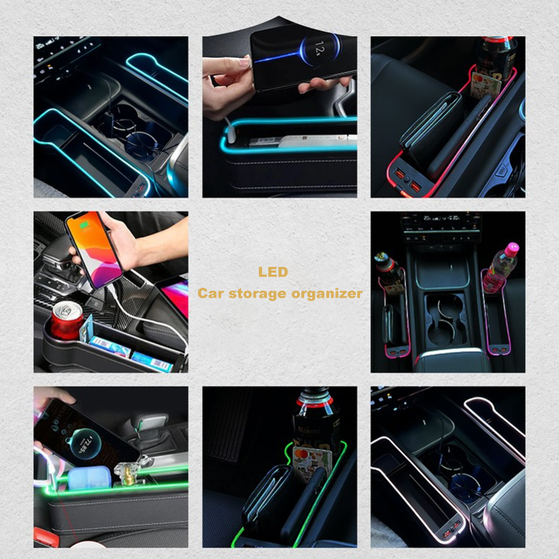 Scatola portaoggetti per fessu - Seat Gap Filler Organizer With Usb Charger recensione e prezzo