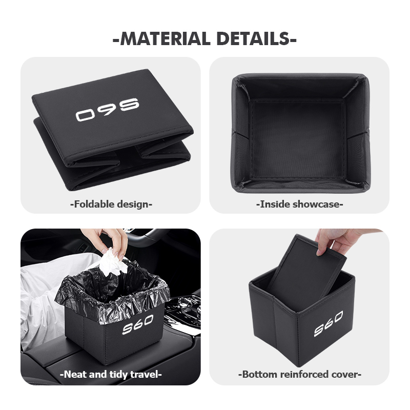 Cestino per auto pieghevole, b - Waterproof Car Trash Can With Lid recensione e prezzo