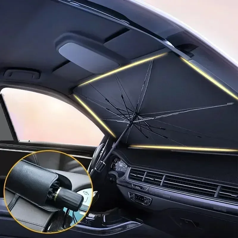 Parasole Pieghevole per Parabr - Car Sunshade Windshield Umbrella Foldable recensione e prezzo