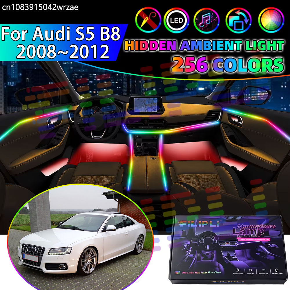 Per Audi S5 B8 2008~2012 2009  - Led Ambient Interior Car Lights App Control recensione e prezzo