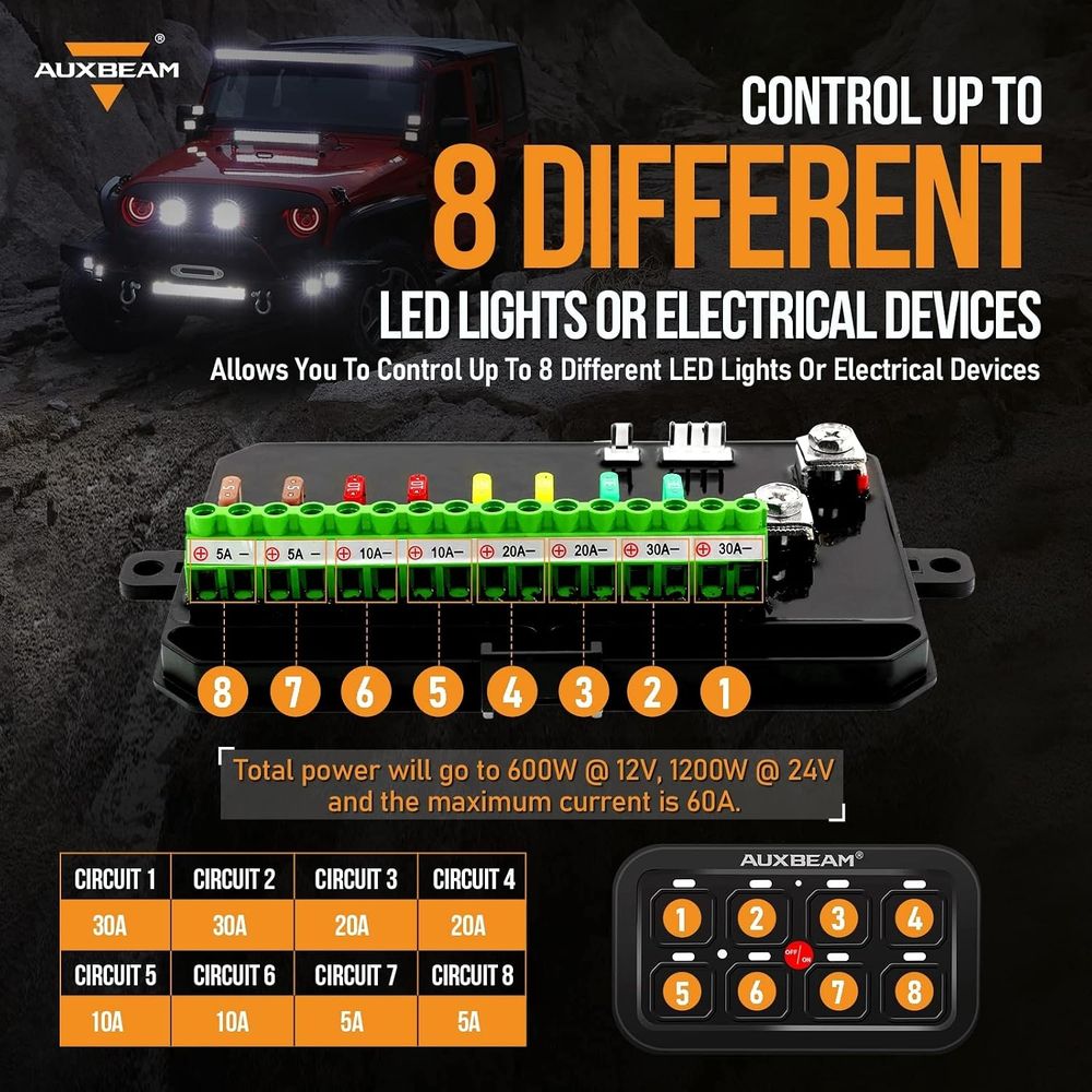 Pannello Interruttori a 8 Vie  - Car Electronics recensione e prezzo