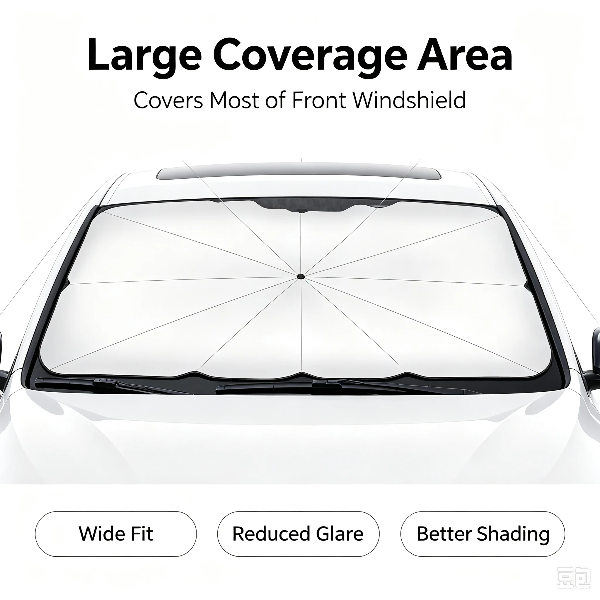 Parasole Pieghevole per Parabr - Car Sunshade Windshield Umbrella Foldable recensione e prezzo
