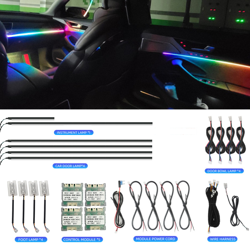 Luci Ambientali LED per Intern - Led Ambient Interior Car Lights App Control recensione e prezzo