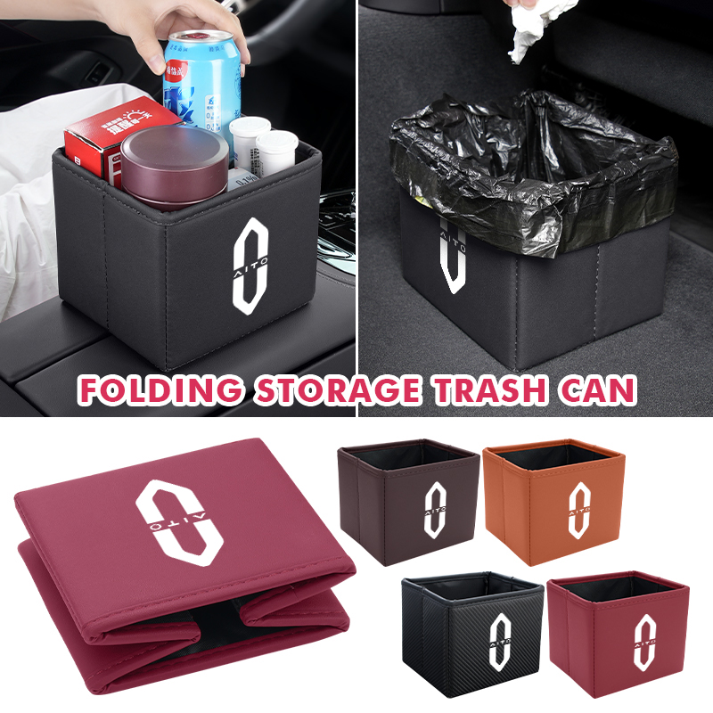 Cestino per auto pieghevole, b - Waterproof Car Trash Can With Lid recensione e prezzo