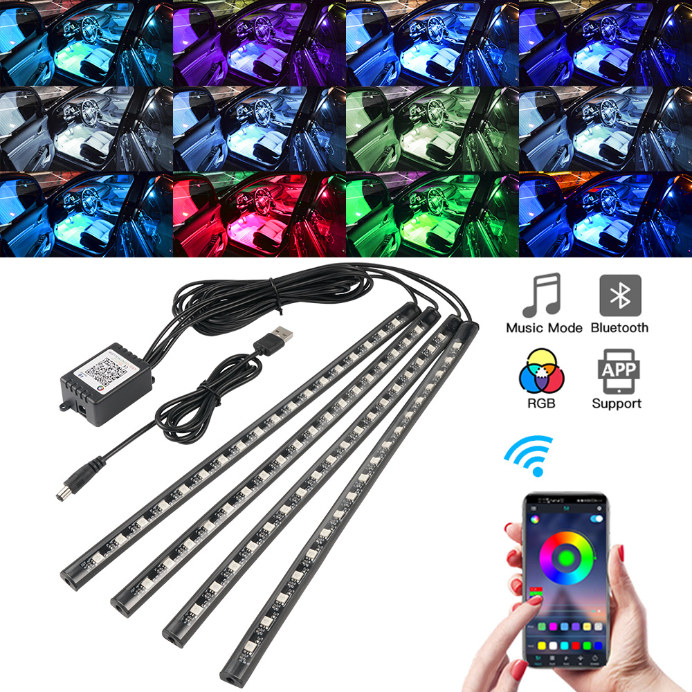 Neon LED Interni Luce per auto - Led Ambient Interior Car Lights App Control recensione e prezzo