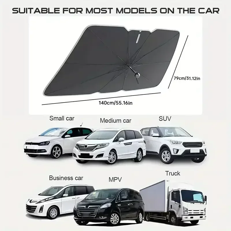 Parasole Pieghevole per Parabr - Car Sunshade Windshield Umbrella Foldable recensione e prezzo