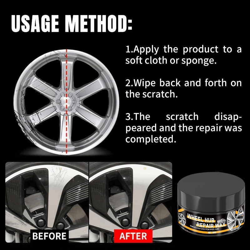 Kit di riparazione mozzo ruota - Car Scratch Repair Polishing Wax Paste recensione e prezzo