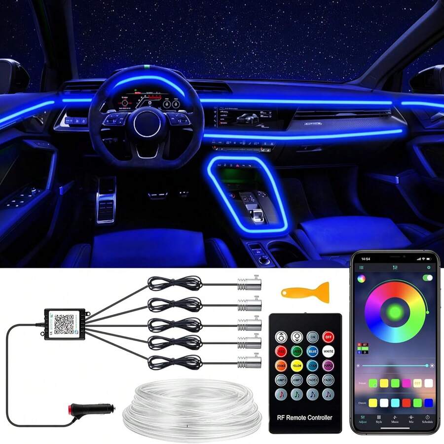 Kit di Illuminazione Ambiental - Led Ambient Interior Car Lights App Control recensione e prezzo