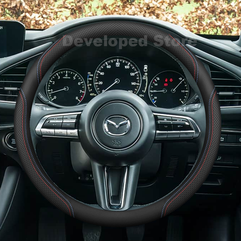 Coprivolante in Pelle per Mazd - Car Steering Wheel Cover Anti Slip Breathable recensione e prezzo